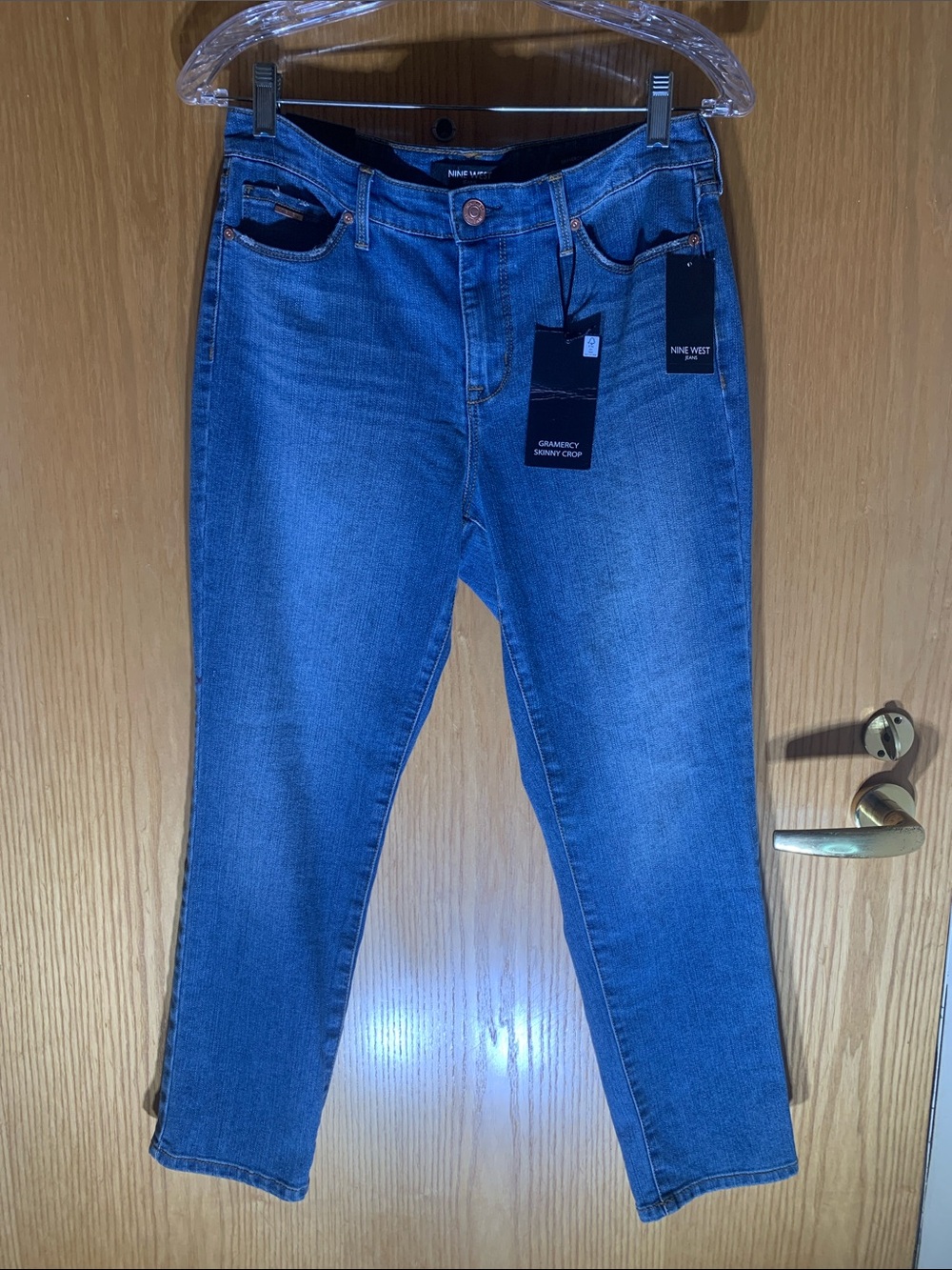Women’s Nine West Gramercy Skinny Crop Blue Jeans-Size 6